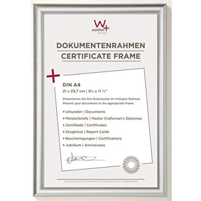 Afbeelding van Walther Design Trendstyle Kunststof Fotolijst 21x29,7cm A4 Zilver