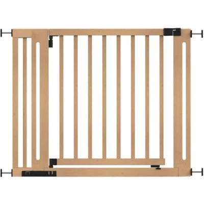 Afbeelding van Safetots Traphekje Elegance, Natuurlijk, 97cm 105cm, Drukplaats Beveiligingshek, 65cm Extra Brede Deuropening, voor Trappen, Gangpaden en Deuren, Eenvoudige Installatie