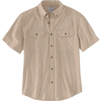 Afbeelding van Overhemd Carhartt Men Loose Chambray S/S Shirt Dark Tan S