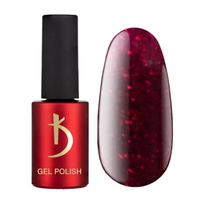 Afbeelding van K odi Professional nagellak, SH220, Sparkle Marsala, gel uv led, 7 ml, lang aanhoudende gelnagels, gellak (glitter Marsala)