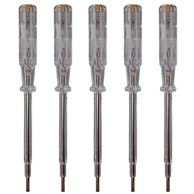 Afbeelding van H+H Werkzeug Standaard tester 45700 5X spanningstester/fasetest tot 250 V GS getest volgens VDE 0680 Made in Germany, transparant, 190 mm