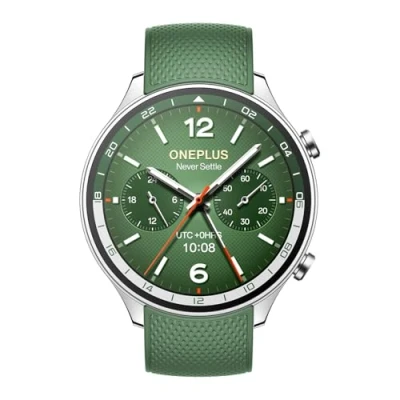 Afbeelding van OnePlus Bekijk 2R met Wear OS 4 van Google, Snapdragon W5 chipset, batterijduur tot 100 uur, 1,43 inch AMOLED display, 100+ sportmodus, dubbele frequentie GPS,5 ATM, IP68 en BT bellen [Forest Green]
