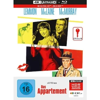 Afbeelding van Het appartement [Blu Ray 4K]+[Blu Ray]