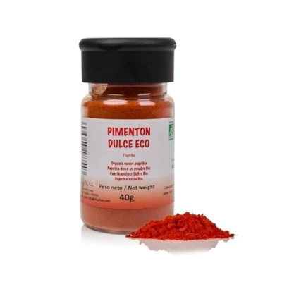 Afbeelding van FRISAFRAN Zoete gemalen paprika Biologische paprikapoeder 40g Gerookte Gedroogde peper vers natuurlijk &amp; puur