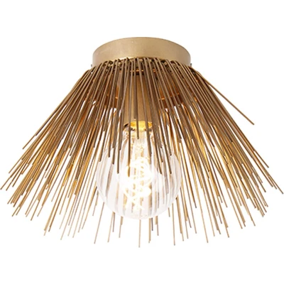 Afbeelding van QAZQA Art Deco plafondlamp goud Broom