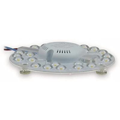 Afbeelding van ChiliTec LED ringmodule met magneethouder 12W Ø12,5mm 1200 lumen 230 V ringlamp ombouwset voor plafondlampen klaar aansluiting 3000 K / warmwit