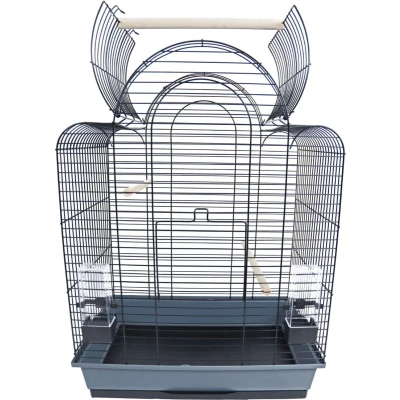 Afbeelding van Interzoo Vogelkooi Sonia 3 cabrio Kleur: zwart/grijs Afmetingen: 54x34x78/85 cm