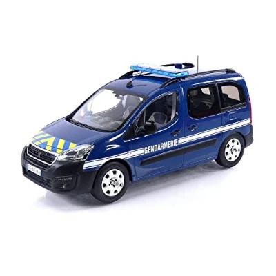 Afbeelding van het 1:18 Diecast model van De Peugeot Partner Gendarmerie 2018. fabrikant schaalmodel is Norev. Dit alleen online verkrijgbaar