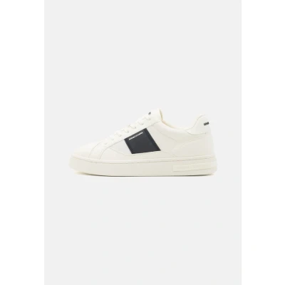 Afbeelding van Armani Exchange LACE UP Sneakers laag, Heren, Maat: 44, Off white/deep navy Imitatieleer/ textiel