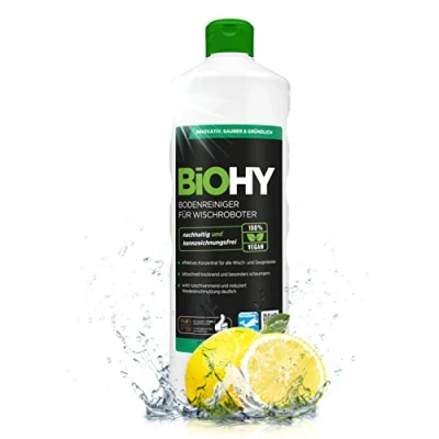 Afbeelding van BiOHY Vloerreiniger voor dweilrobots (1 Liter Fles) Concentreer alle veeg &amp; zuigrobots met natte functie duurzaam ecologisch (Wischroboter)