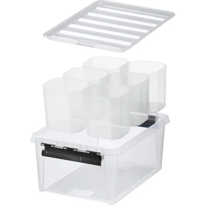 Afbeelding van Opbergbox Orthex SmartStore Classic 15 + 6 Inserts Black