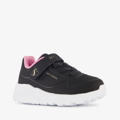 Afbeelding van Skechers Uno Lite meisjes sneakers zwart Maat 25 Extra comfort Memory Foam