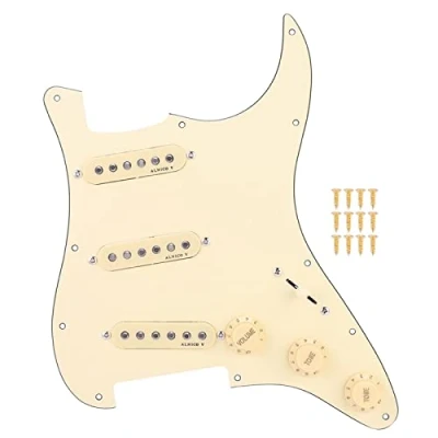 Afbeelding van Guitar Loaded Pickguard, Pickguard with Alnico V Magnet Prewired SSS Pickups for Electric