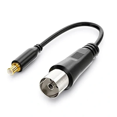 Afbeelding van deleyCON Antenne Coaxiale Naar DVB T Adapter (MCX) Bus Stekker Compatibel met Apparaten Zwart