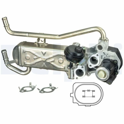 Afbeelding van Delphi Diesel EGR klep EG10432 12B1