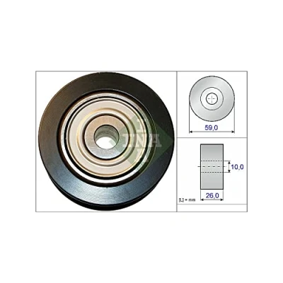 Afbeelding van Ina Geleiderol (poly) V riem 532 0737 10