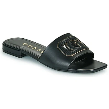 Afbeelding van Guess Tarisha Muiltjes, Dames, Maat: 41, Black/gold Leer/ synthetisch