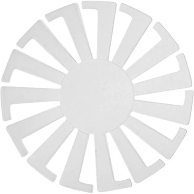 Afbeelding van Mand weven sjabloon, d: 8 cm, transparant, 10 stuks