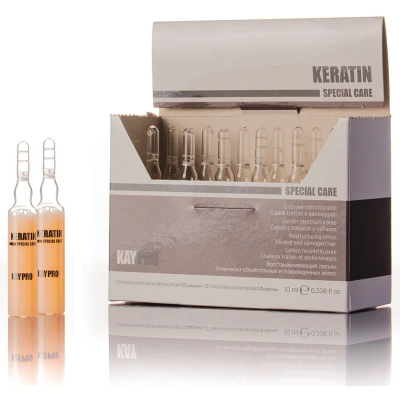 Afbeelding van KayPro Keratin Lotion 12 stuks x 10 ml Professionele Haarverzorging Krachtige Keratine Behandeling Droog en Beschadigd Haar