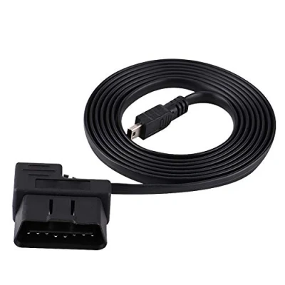 Afbeelding van Auto OBD2 USB verlengkabel, 180 cm OBD II EOBD 16 pins diagnostische verlengingsadapter naar mini kabel