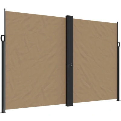 Afbeelding van Windscherm uittrekbaar 220x1000 cm taupe