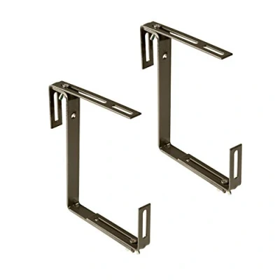 Afbeelding van Xclou 343100 Bloembakhouder zonder boren, haken en houders, donkerbruin, 19 x 5 17 cm