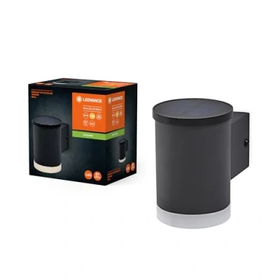 Afbeelding van LEDVANCE ENDURA STYLE SOLAR OXFORD buitenlant., 0,5W, 50lm, wandlamp, donkergrijs, indirecte verl., oplaadbare batterij, beschermingsklasse IP44, 3.000K kleurtemp., warm witte lichtkleur, wandlamp