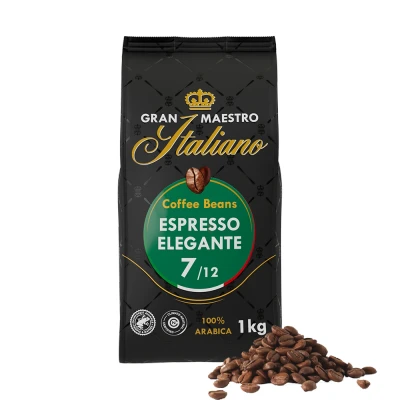Afbeelding van 25% korting met code Gran Maestro Italiano koffiebonen Espresso Elegante 1 stuk kg