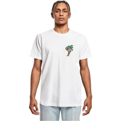 Afbeelding van Mister TEE Flamingo Tshirt print, Heren, Maat: XS, White