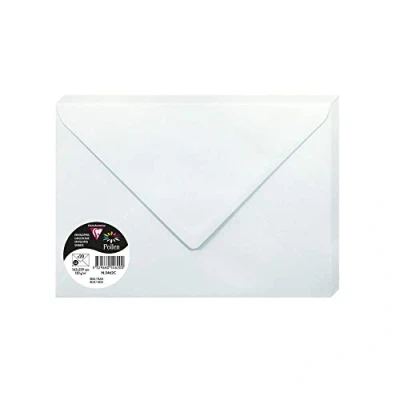 Afbeelding van Clairefontaine Ref 5462C Pollen Enveloppen (Pack van 20) C5 formaat, 120gsm papier, gegomde afdichting, Inkjet &amp; Laser Printer Compatibel, Zuurvrij Lichtblauw