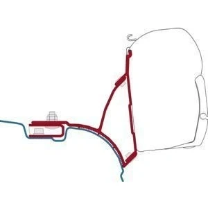 Afbeelding van Fiamma Kit F45 Adapter VW T5 T6 Transporter Multivan Na 2003 Kleurloos Luifels Accessoires