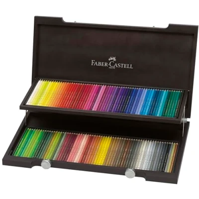 Afbeelding van Faber Castell 110013 Polychromos Kleurpotloden, 120 Stuks, in Houten Koffer, Meerkleurig