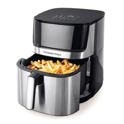 Afbeelding van GOURMETmaxx digitale heteluchtfriteuse met touch display &amp; timerfunctie 7,5 liter