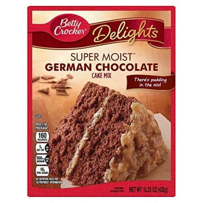 Afbeelding van Betty Crocker Super Moist German Chocolate Cake Mix 15.25oz