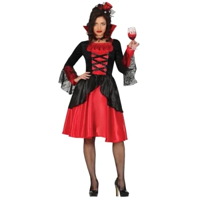 Afbeelding van Fiestas Guirca Dames jurk vampier maat S (36 38)