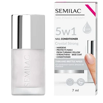 Afbeelding van Semilac Crystal Strong 5 in 1 nagelconditioner 7 ml