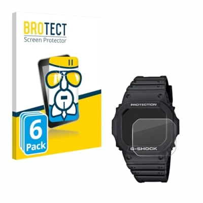 Afbeelding van BROTECT Screenprotector voor Casio G Shock GW M5610 1ER Folie Beschermfolie Beschermglas transparant (6 Stuks)