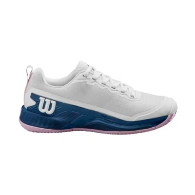 Afbeelding van Tennisschoen Wilson Women Rush Pro 4.5 Clay White Ensign Blue Pirouette Schoenmaat 38 (UK 5)
