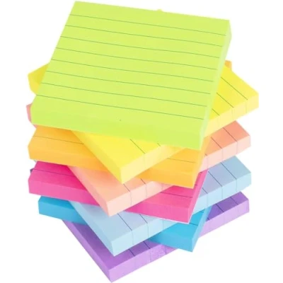 Afbeelding van Extra grote zelfklevende notities, verpakking van 7 stuks, elk 82 vellen, x 3 inch, to do lijsten en herinneringshulp
