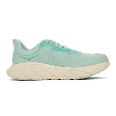 Afbeelding van HOKA Arahi 7 Hardloopschoenen voor op de weg, Dames, Maat: 36, Blue spark/snow melt Textiel/ synthetisch