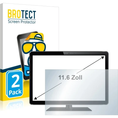 Afbeelding van BROTECT Screenprotector voor POS systemen met 11.6 inch Schermen [256 mm x 144 mm, 16:9] Folie Beschermfolie matte (2 Stuks)