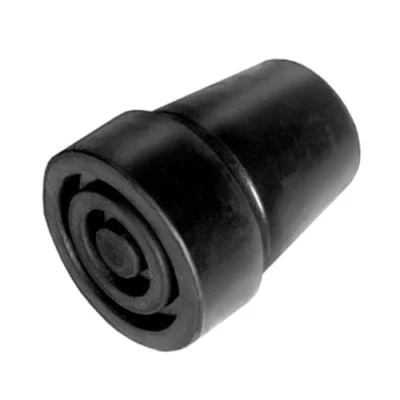 Afbeelding van Able 2 Kruk en stokdoppen 19mm zwart glad (2 st)