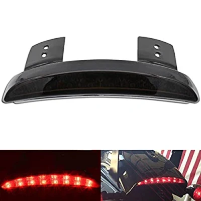 Afbeelding van NATGIC Remlicht voor motorfiets, achterlicht, led remlicht, ombouwaccessoire voor, rooklens, 1 stuk