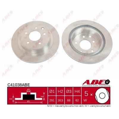 Afbeelding van ABE Remschijven C41038ABE