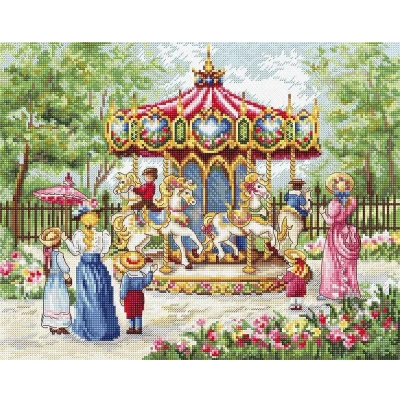 Afbeelding van LetiStitch LETI979 Kruissteek borduurset, magische paarden