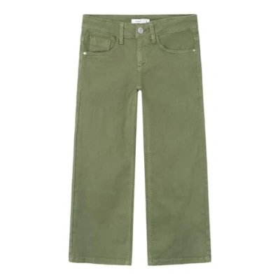 Afbeelding van NAME IT Stoffen broek voor meisjes, diep lichen green, 164
