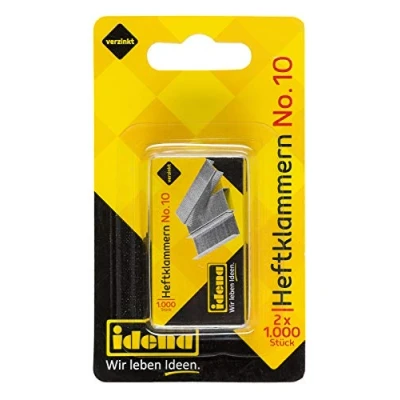 Afbeelding van Idena 12094 Nietjes, nr. 10, 2 x 1.000 stuks, gegalvaniseerd