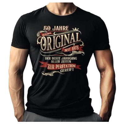 Afbeelding van T shirt als cadeau voor de 50e verjaardag 50 jaar tot perfectie gerijpt, Perfectie:, 3XL