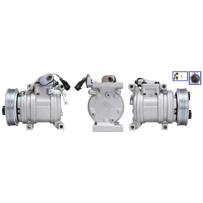 Afbeelding van LUCAS ACP01119 AC Compressor PAG 46 R134a KIA: Picanto II (TA) 1.0 Bi Fuel, LPG, 2011
