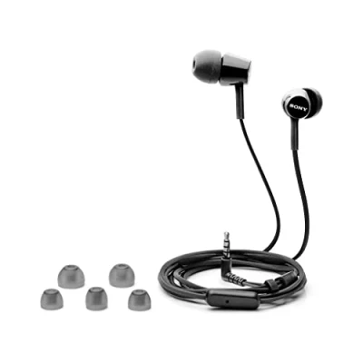 Afbeelding van Sony MDR EX115AP in ear hoofdtelefoon met microfoon, mute schakeling, 3,5 mm jackstekker, zwart (Refurbished)